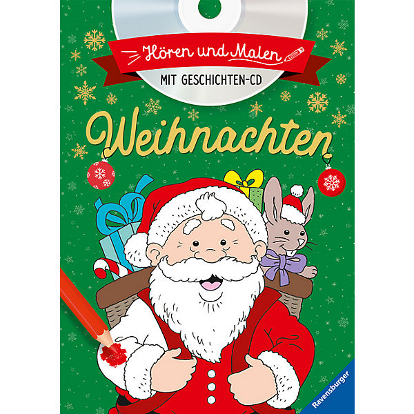 Mein Malbuch Weihnachten, mit Audio-CD