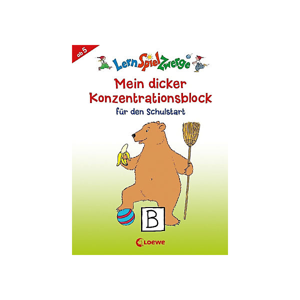 LernSpielZwerge: Mein dicker Konzentrationsblock für den Schulstart