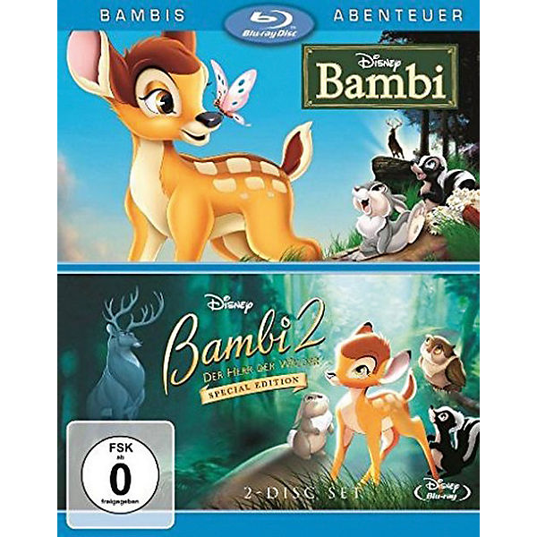 BLU-RAY Disney's Bambi 1 & 2 Doppelpack