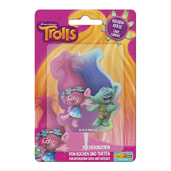 Kuchenkerze Trolls