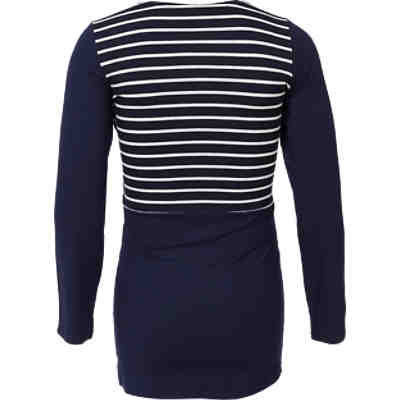Stilllangarmshirt Catelyn, blau+weiß 2