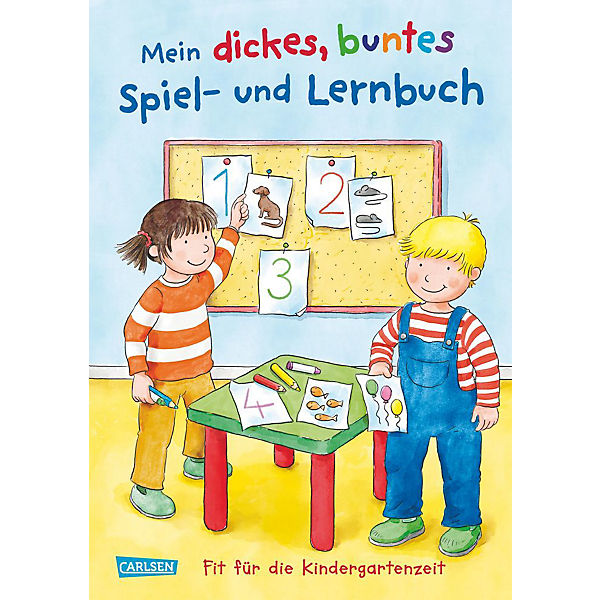 Mein dickes buntes Spiel- und Lernbuch: Fit für die Kindergartenzeit