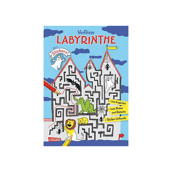 Verflixte Labyrinthe, Mal- und Rätselbuch