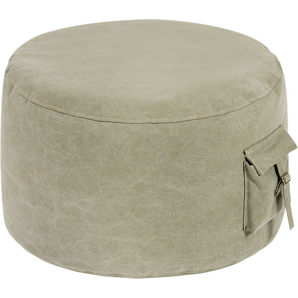 Sitzsack, Roll-pocket, canvas washed