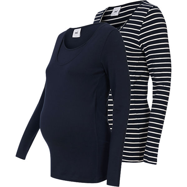 Stilllangarmshirt MLLEA NELL Doppelpack, Organic Cotton