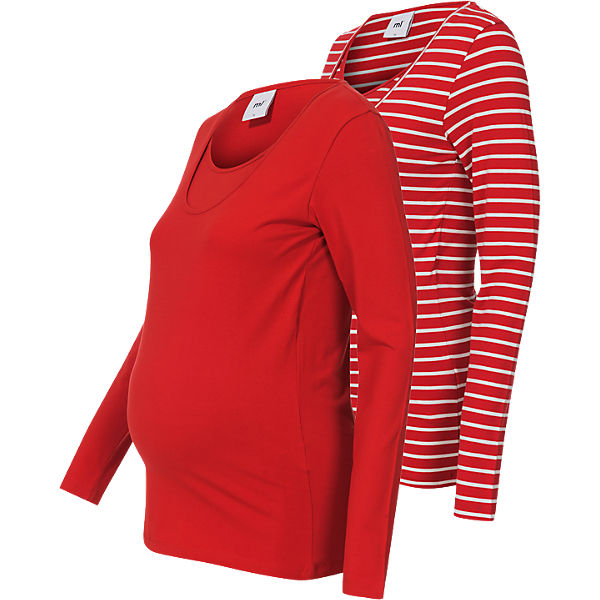 Stilllangarmshirt MLLEA NELL Doppelpack, Organic Cotton