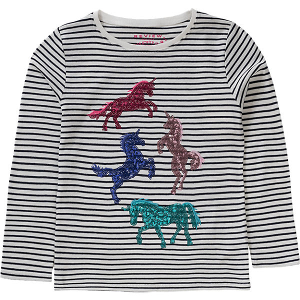Langarmshirt für Mädchen, Einhorn