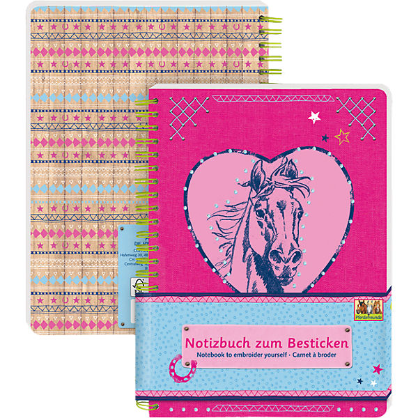 Notizbuch zum Besticken Pferdefreunde