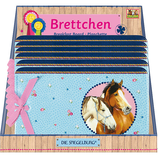 Melamin-Frühstücksbrettchen Pferdefreunde