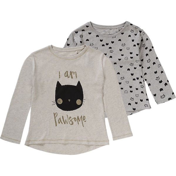 Doppelpack Langarmshirt für Mädchen