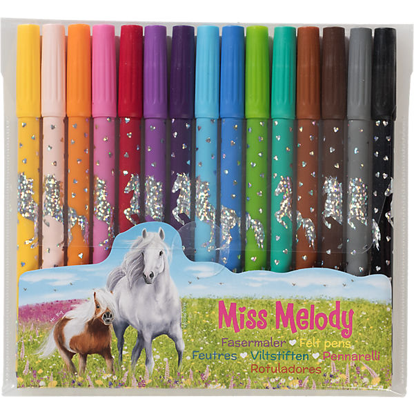 Fasermaler Miss Melody, 15 Farben