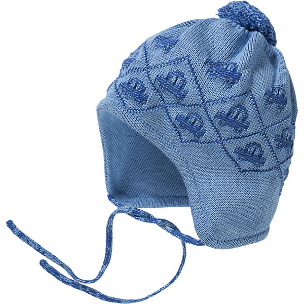 Baby Bommelmütze zum Binden für Jungen