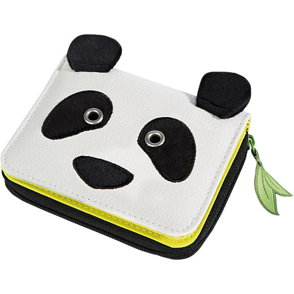 Geldbeutel Panda Kunstleder/Plüsch
