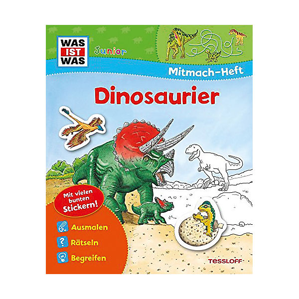 WAS IST WAS Junior: Dinosaurier, Mitmach-Heft