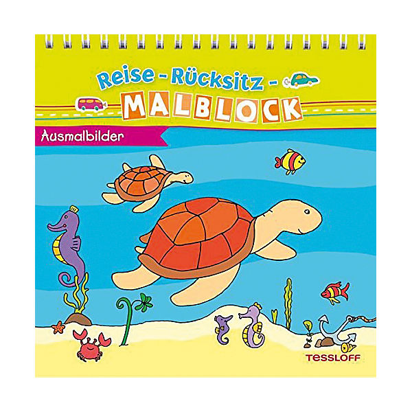 Reise-Rücksitz-Malblock: Ausmalbilder