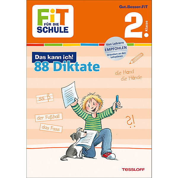 Fit für die Schule: Das kann ich! 88 Diktate, 2. Klasse