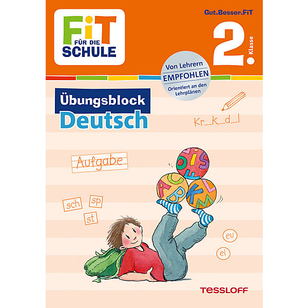 Fit für die Schule: Übungsblock Deutsch, 2. Klasse