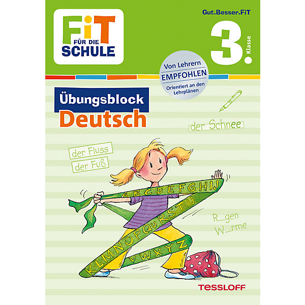 Fit für die Schule: Übungsblock Deutsch, 3. Klasse