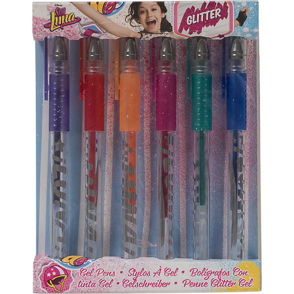 Glitter-Gelschreiber Soy Luna, 6 Farben