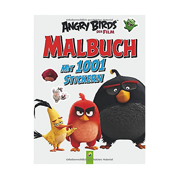 Angy Birds: Malbuch mit 1001 Stickern