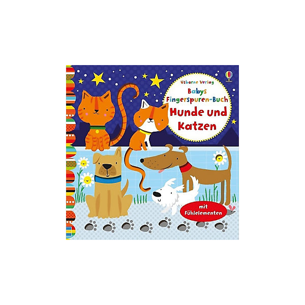 Babys Fingerspuren-Buch: Hunde und Katzen