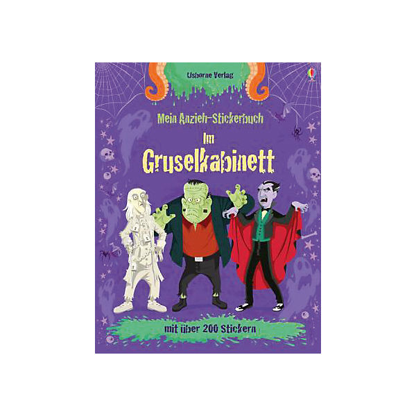 Mein Anzieh-Stickerbuch: Im Gruselkabinett