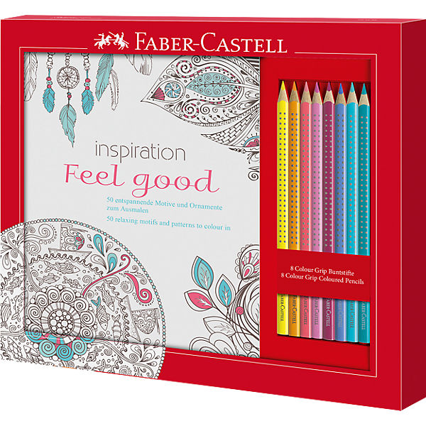 Malbuchset Feel Good Colour Grip, 9-tlg.