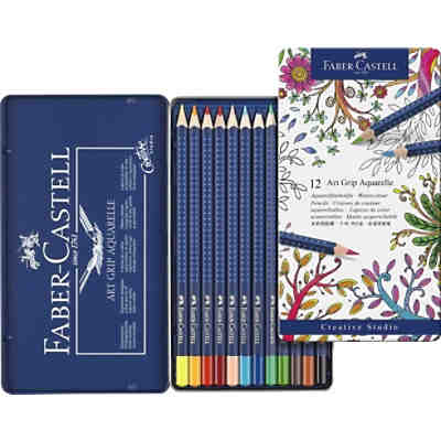 Aquarell Buntstifte Art Grip Aquarelle im Etui, 12 Farben