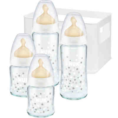 Weithals Flaschen Starterset FIRST CHOICE+, Glas, Latexsauger, Gr. 1, 5-tlg.