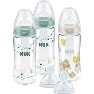 Weithals Flaschen Starterset FIRST CHOICE+, PA, 300 ml, Silikonsauger Gr. 1/M, 5-tlg.