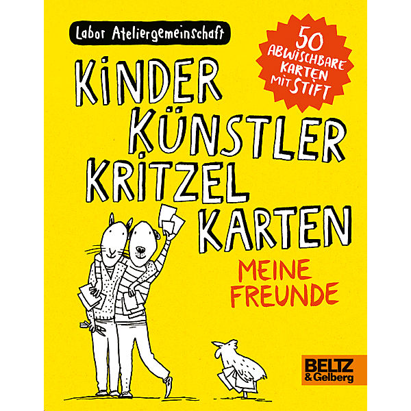 Kinder Künstler Kritzelkarten: Meine Freunde