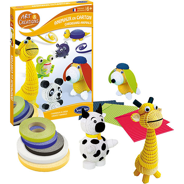 3D-Tiere aus Wellpappe