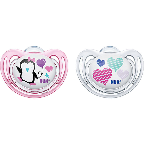 Schnuller Freestyle, Silikon, girl, 2er Pack