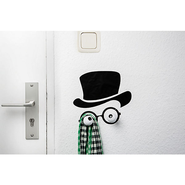 Wandtattoo u. Kleiderhaken "Professor"
