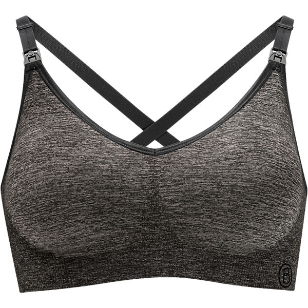 Schwangerschafts- und Still BH Body Silk Seamless Activity, grau meliert