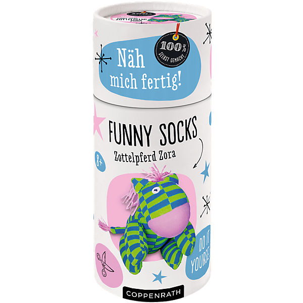 100% selbst gemacht: Näh mich fertig! Funny Socks - Zottelpferd Zora