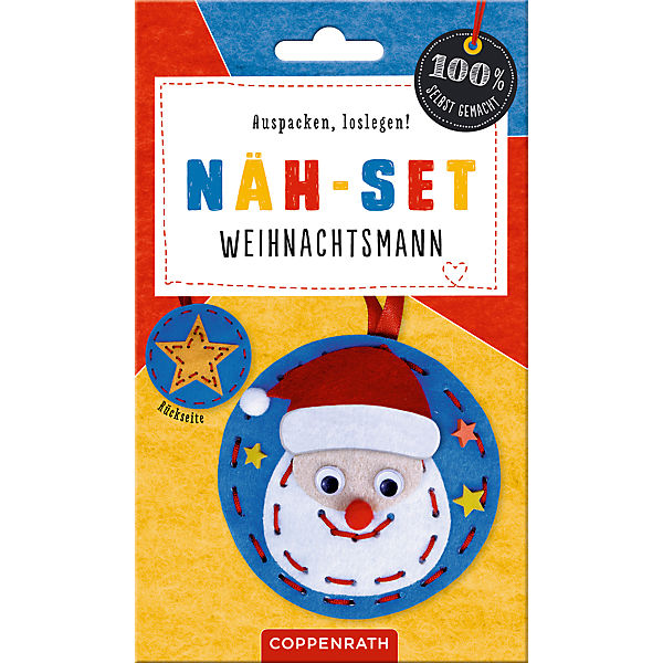 100% selbst gemacht: Filzanhänger Weihnachtsmann