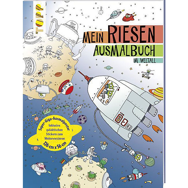 Mein Riesen-Ausmalbuch: Im Weltall