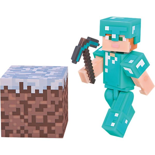 Minecraft - Alex mit Diamantrüstung mit Accessoire