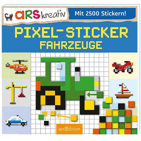 arsKreativ: Pixel-Sticker Fahrzeuge