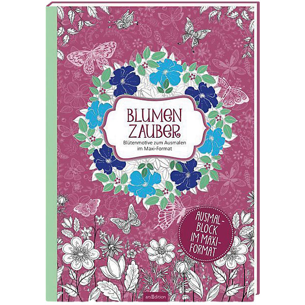 Blumenzauber, Malbuch im Maxi-Format