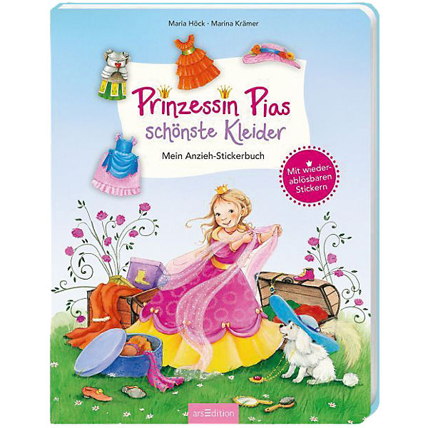 Prinzessin Pias schönste Kleider - Mein Anzieh-Stickerbuch