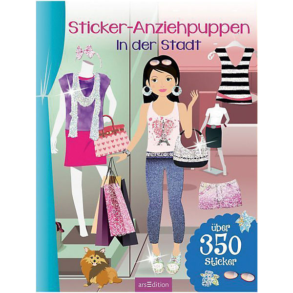 Sticker-Anziehpuppen: In der Stadt