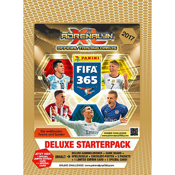 Panini FIFA 365 - Sammelkarten Starter-Set DELUXE Adrenalyn XL Saison 2016/2017