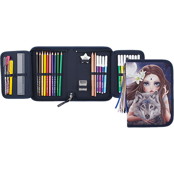 Fantasy Model Federtasche DeLuxe, Bunter Wolf
