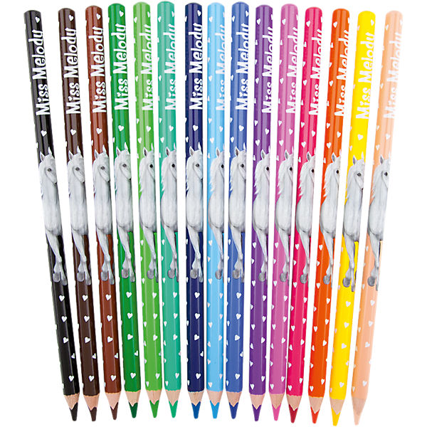 Miss Melody Buntstifte Set, 15 Farben