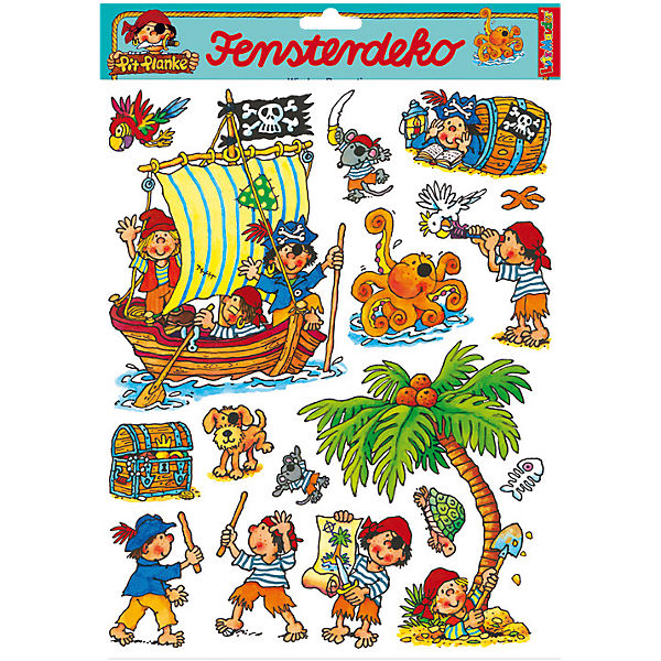 Fensterbild Pirat Pit Planke