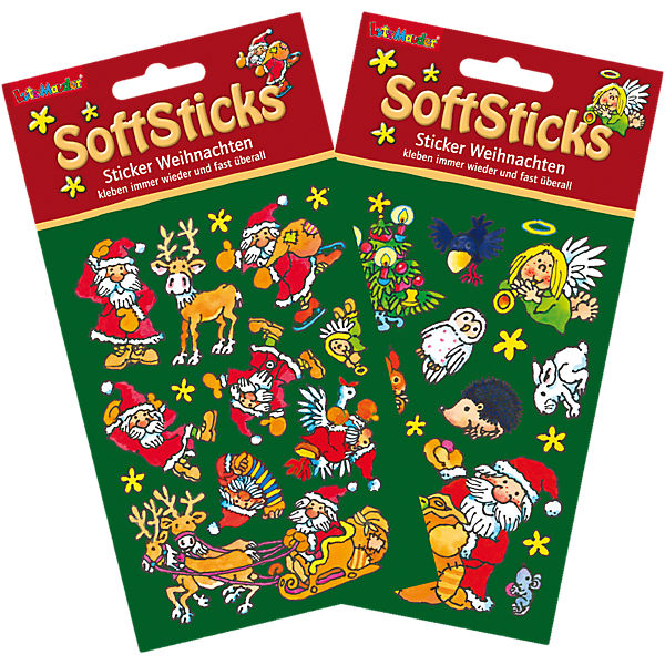Softsticker Weihnachten, 2er Set