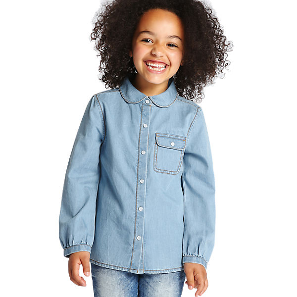 Kinder Jeansbluse