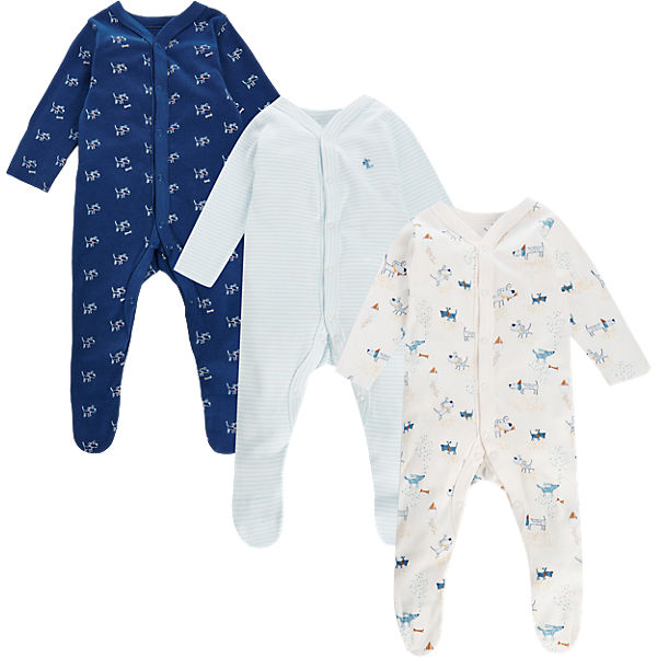 Baby Schlafanzüge 3er-Pack für Jungen